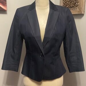 Ann Taylor One-Button Navy